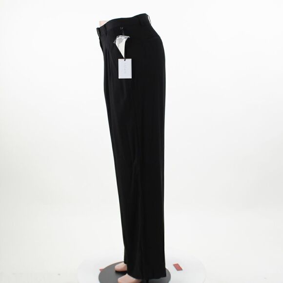 1.STATE Pleated Trousers in Rich Black - Picture 4 of 5